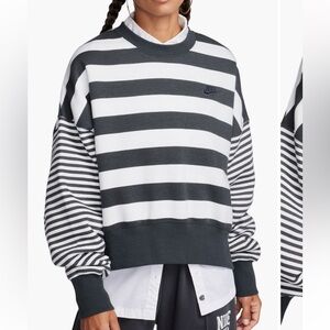 Nike Phoenix Striped Oversized Sweatshirt